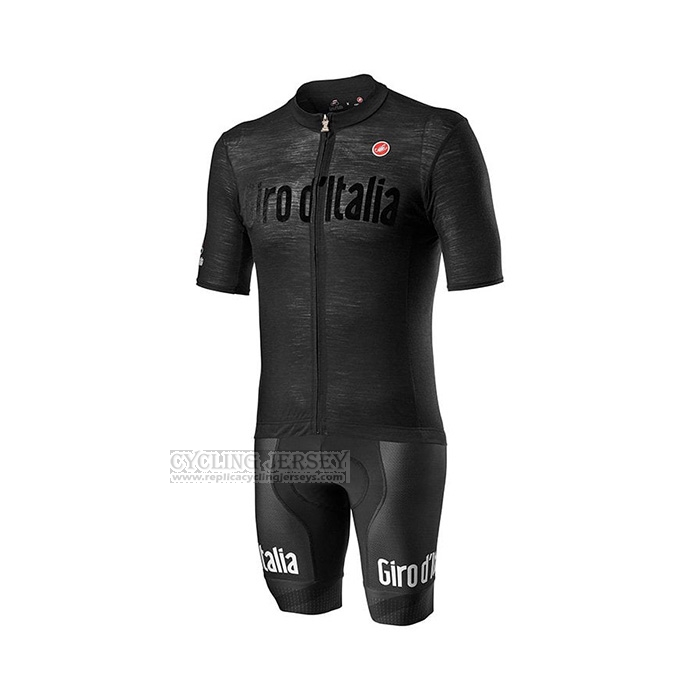 2022 Cycling Jersey Giro d'Italia Black Short Sleeve and Bib Short